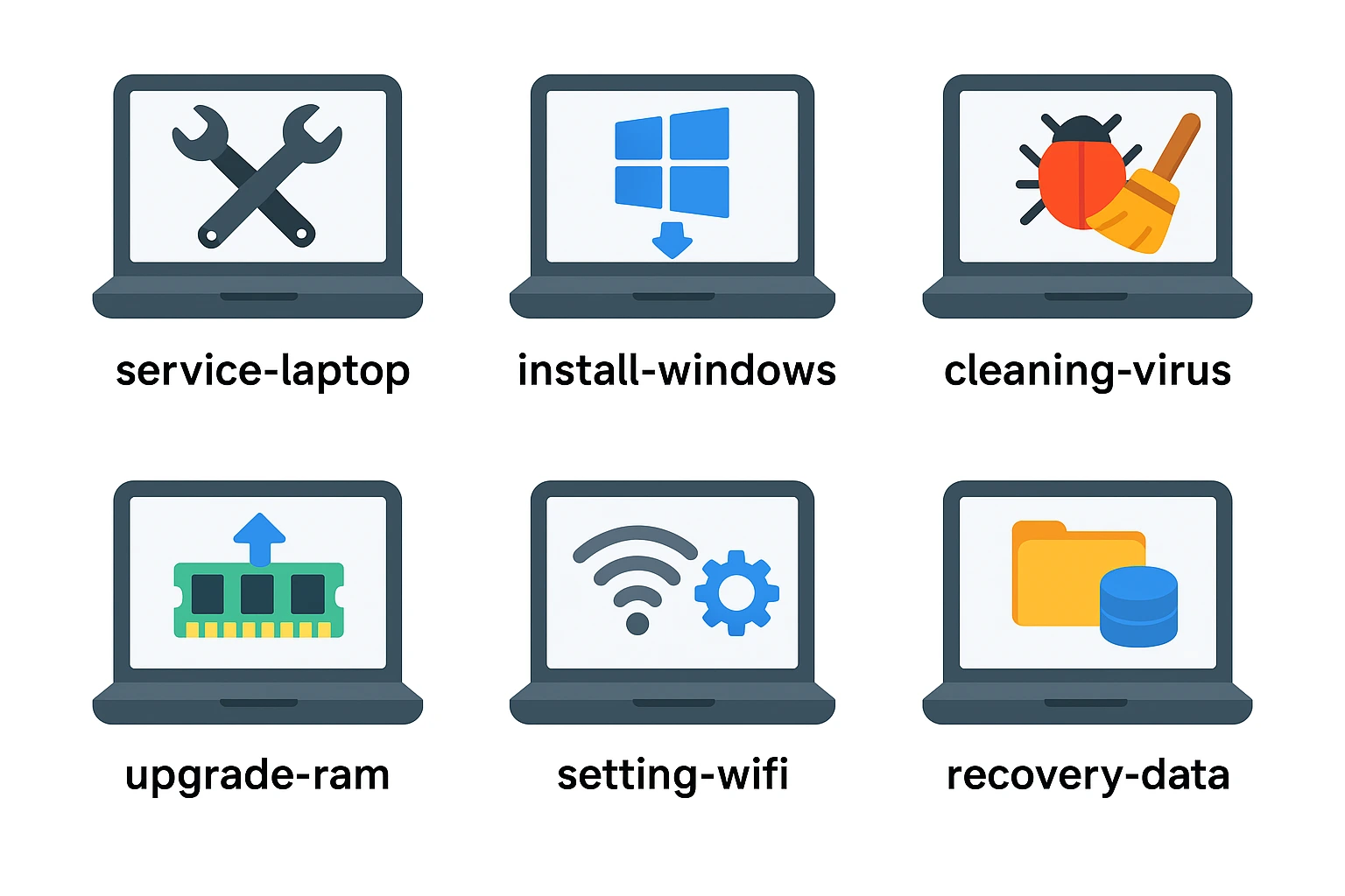 Service Laptop Panggilan - Solusi Lembot, Blue Screen, Virus